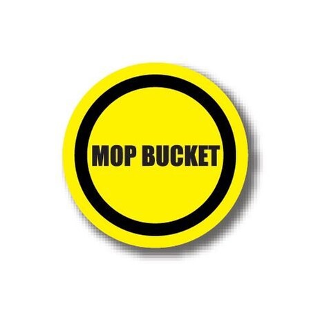 Ergomat 12in CIRCLE SIGNS - Mop Bucket DSV-SIGN 144 #0481 -UEN